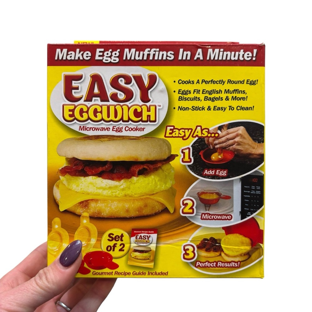 Brand new in Box Easy‎ Eggwich Microwave Egg Cookers 2 in Box
